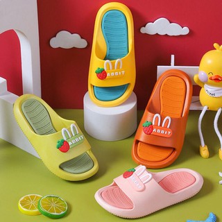 ♟ 2019 ฤดูร้อนใหม่เด็กชายและเด็กหญิงการ์ตูนเด็กลื่นห้องน้ำด้านล่างนุ่มรองเท้าแตะในร่มและกลางแจ้งเด็ก