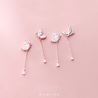 กระเป๋าดอกเดซี่ butterfly earrings ต่างหู เงินแท้ 92.5% ส่งฟรี EMS ♡ รุ่น Pieris ♡ - ผีเสื้อ