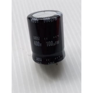 คอนเดนเซอร์ #100uf 400VDC# Capacitor เเบบขาเสียบ