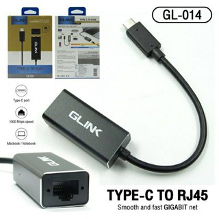 ภาพหน้าปกสินค้าGlink GL-014 Converter Type-C To Lan/RJ-45/แปลง USB Type-C เป็น Lan 1000Mbps ที่เกี่ยวข้อง