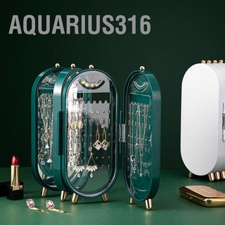 Aquarius316 กล่องเก็บเครื่องประดับ กระจก พับได้ การออกแบบพลาสติก โลหะ สร้อยคอ หน้าจอ ชั้นวาง สําหรับบ้าน