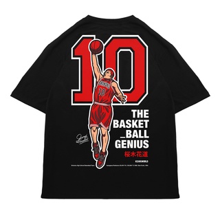 เสื้อยืดผู้ชาย เสื้อยืด ขนาดใหญ่ พิมพ์ลายอนิเมะ Slam Dunk SAKURAGI S-5XL