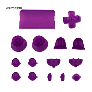 ภาพขนาดย่อของภาพหน้าปกสินค้าWT 15Pcs/Set Replacement Parts Solid Color Buttons Kit PS4 Controller Gamepad จากร้าน wishtoturth.th บน Shopee ภาพที่ 7