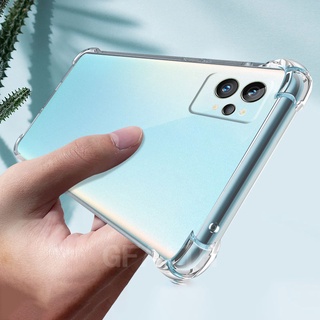 New 2022 เคส Realme GT2 Pro Phone Case 2022 New Four Corners Airbags Ultra -Thin Transparent TPU Silicone Full Shockproof Soft Case Protect Cover เคสโทรศัพท์ RealmeGT2Pro