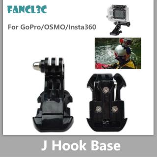 ฐานยึดกล้อง J ตะขอ สำหรับกล้องแอคชั่น GoPro 10 9 8 7 6 5 OSMO Action Pocket 2 Insta360 Go 2