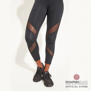 Dharma Bums Limitless Mesh Legging 7/8 - Black กางเกงเลกกิ้งออกกำลังกาย ดาร์มา บัมส์
