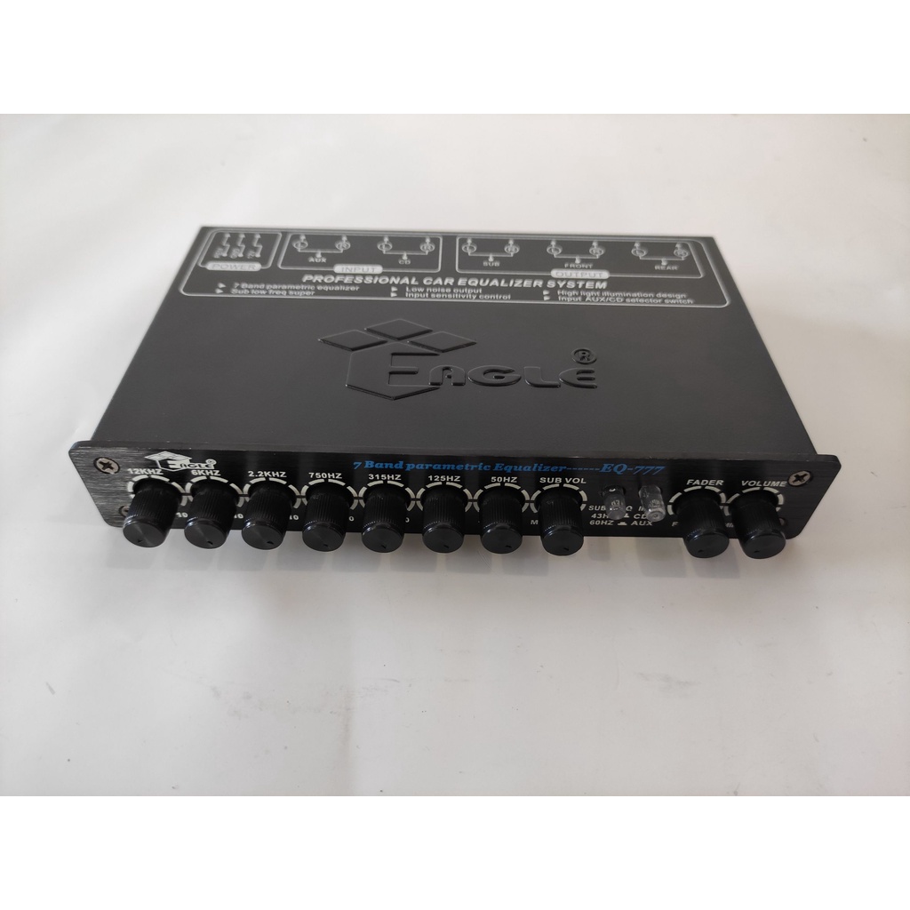 ปรีแอมป์รถยนต์-preamp-eagle-รุ่น-eq-777-7-แบนด์-เสียงดี-ปรับได้-7-แบนด์-เสียงนุ่ม-สภาพ-90-ของใหม่