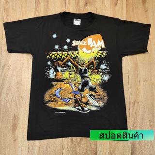 เสื้อยืดวินเทจSPACE JAM CARTOON เสื้อลายการ์ตูน เสื้อทัวร์ เสื้อวงS-4XL