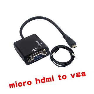 Micro HDMI to VGA With Audio Adapter