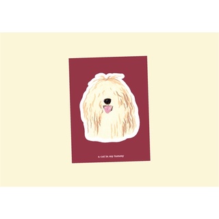 Sticker — My mop dog สติ๊กเกอร์หมาม็อบ 🐶🌷| a cat in my tummy