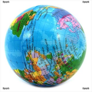 ลูกบอลโฟมนิ่ม รูปแผนที่โลก สําหรับบีบคลายเครียด ออกกําลังกาย