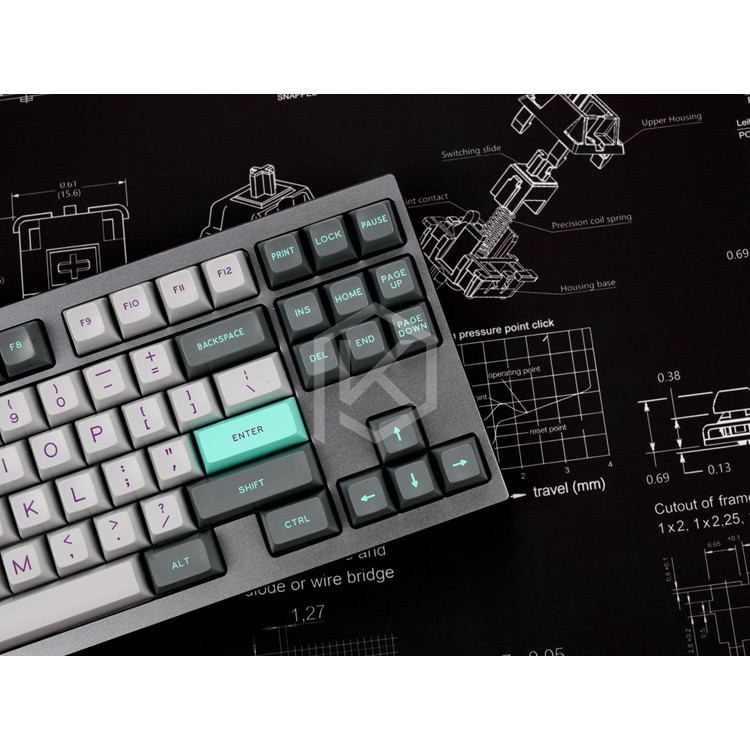 แผ่นรองเม้าส์ไซส์ใหญ่ MECHANICAL KEYBOARD SWITCH MOUSEPAD CHERRY