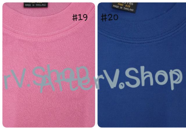 เสื้อคนงาน-คอกลมแขนสั้น-สีครบ-พร้อมส่ง