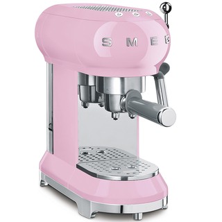 [0% 10 เดือน] เครื่องชงกาแฟ (Smeg) 50’Retro Style Aesthetic รุ่น ECF01PKEU สีชมพู