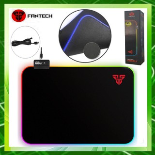 Fantech Firefly MPR351S RGB Soft Cloth RGB Mouse Pad แผ่นรองเมาส์เกมมิ่ง ไฟเปลี่ยนสีได้ 7 แบบ ขนาด 35x30cm