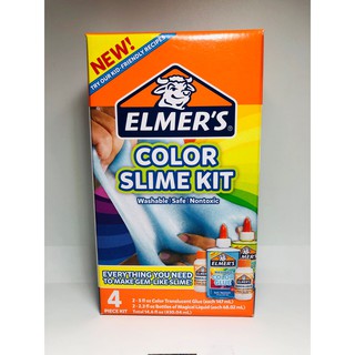 ELMERS COLOR SLIME KIT เอลเมอร์ คัลเลอร์สไลมคิท. (ฟ้า,เขียว)