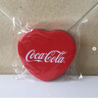 กล่อง กล่องเหล็ก แบรนด์ Coke โค้ก รูปหัวใจ น่ารักมาก ใบใหม่ มือ 1 ลายน่ารัก แข็งแรง ใส่ของ ไปเรียน ไปทำงาน