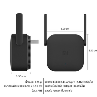 ภาพขนาดย่อของภาพหน้าปกสินค้าXiaomi Mi WiFi Pro Amplifier 2 ตัวขยาย สัญญาณ ไวไฟ 300 Mbps Wireless Repeater จากร้าน beztgadget บน Shopee ภาพที่ 6