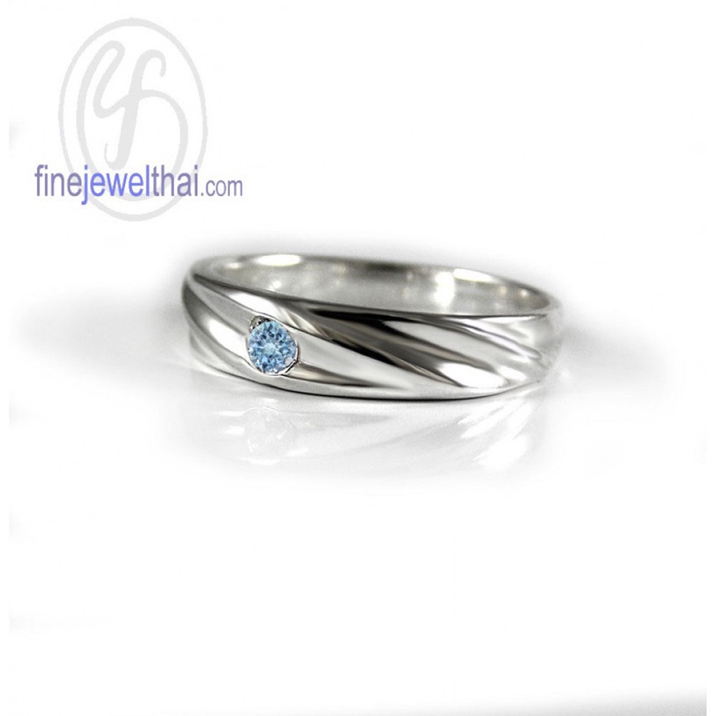 finejewelthai-แหวนโทพาซ-โทพาซ-แหวนพลอย-แหวนเงินแท้-พลอยประจำเดือนเกิด-topaz-silver-ring-birthstone-r1259tp