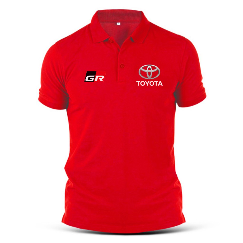 โตโยต้าtoyota-polo-gr-เสื้อยืดโปโลผ้าฝ้ายพิมพ์ลายขนาดใหญ่สําหรับผู้ชาย