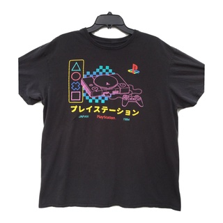 👕✨Playstation Ps1 Japan 1994 เสื้อยืดลําลอง แขนสั้น คอกลม พิมพ์ลายกราฟฟิค แนวสตรีท สีดํา แฟชั่นเรโทร สําหรับผู้ชาย xs-3