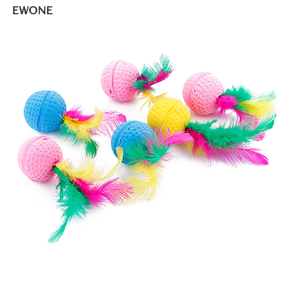 ewone-ของเล่นลูกบอลยาง-แบบยืดหยุ่น-สําหรับแมว