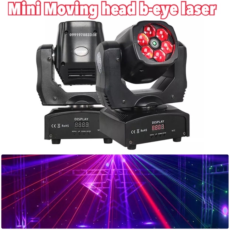 ไฟดิสโก้เทค-มูวิ่งเฮท-เลเซอร์-mini-led-moving-head-b-eye-laser-disco-party-light