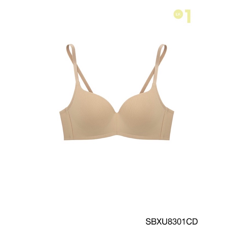 sabina-ซาบีน่า-เสื้อชั้นใน-invisible-wire-ไร้โครง-รุ่น-pretty-perfect-รหัส-sbxu8301-สีดำและเนื้อเข้ม-และเนื้ออ่อน