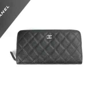 New Chanel Zippy long wallet Black SHW holo29 &amp; 30