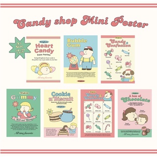 สินค้า Candy shop mini poster size A5