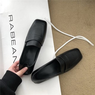 ภาพขนาดย่อของภาพหน้าปกสินค้าK&J รองเท้าหนังขนาดเล็กผู้หญิงรองเท้าส้นแบนรุ่นเกาหลีรองเท้าผู้หญิงสไตล์อังกฤษหัวเหลี่ยม จากร้าน ysq715h3zz บน Shopee