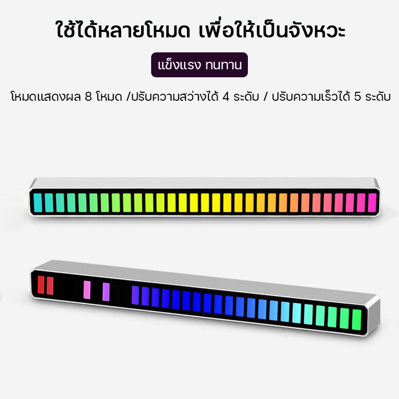 ไฟ-rgb-ตาม-จังหวะ-เพลง-แท่งไฟ-ไฟกระพริบตามเสียง-ไฟ-led-ขยับตามเสียงเพลง-ไฟเต้นตามจังหวะเพลง-ไฟประดับรถยนต์