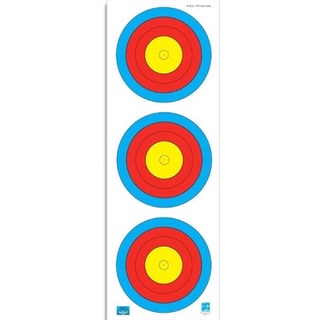 ภาพขนาดย่อของภาพหน้าปกสินค้า1x elong 3-target paper archery target shooting ยิงธนู จากร้าน baitong_hood บน Shopee