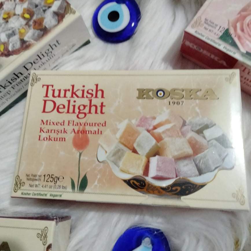 ภาพหน้าปกสินค้า(พร้อมจัดส่ง) เตอร์กิช ดีไลท์ Turkish Delight ขนมหวานชื่อดังจากประเทศตุรกี Turkey ขนาด 125 กรัม รสคละรส จากร้าน turkey_import บน Shopee