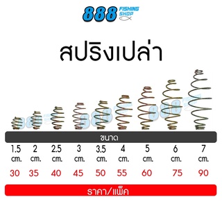 ขายส่งสปริงเปล่า แพ็ค 100 ตัว ขนาด 1.5-7 cm. ตะกร้อสำเร็จ ตะกร้อหน้าดิน ตกปลา อุปกรณ์ตกปลา