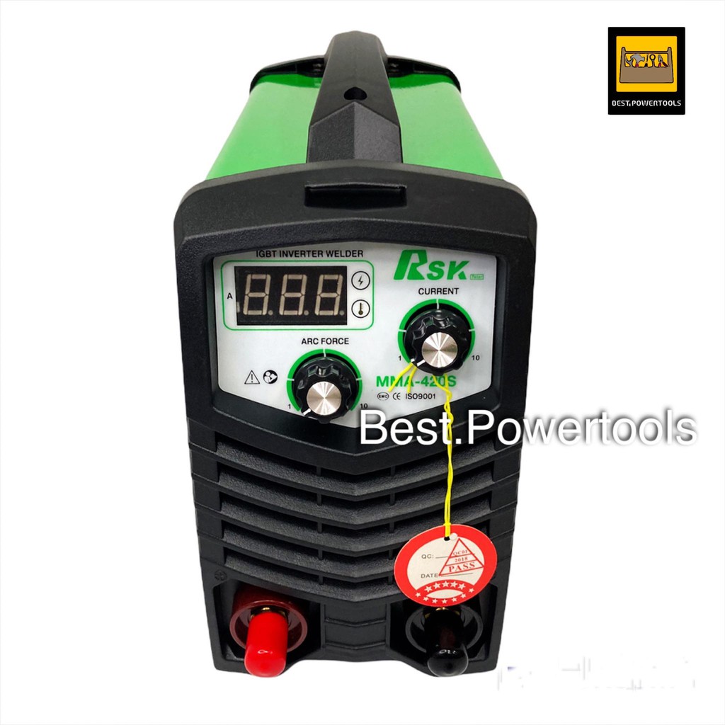 rsk-ตู้เชื่อมมินิ-mini-inverter-igbt-420s-พร้อมกระเป๋าอย่างดี-มีอุปกรณ์ทุกอย่างให้ครบ-เล็กแต่แจ๋ว-มีปุ่มปรับไฟ-2-ปุ่ม