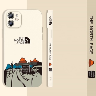 เคสโทรศัพท์ซิลิโคน ทรงสี่เหลี่ยม ลาย The North Face สําหรับ Samsung Galaxy A02S A71 A51 A32 A52 A52S A72 A50S A30S A50 A20S A10S A21S 4G 5G