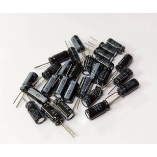 10ชิ้น Capacitor Electrolyte 47uf 16V ไดมิเตอร์ 5*12 ตัวเก็บประจุ อิเล็กโทรไลต์ คาปาซิเตอร์