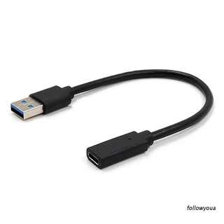 folღ USB 3.1 Type C Female To USB 3.0 Male Adapter Cable For Macbook Android Phone