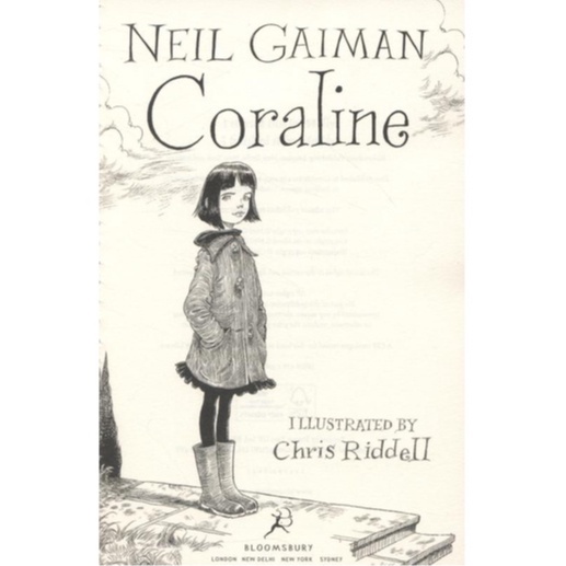 coraline-paperback-english-by-author-neil-gaiman-illustrated-by-chris-riddell