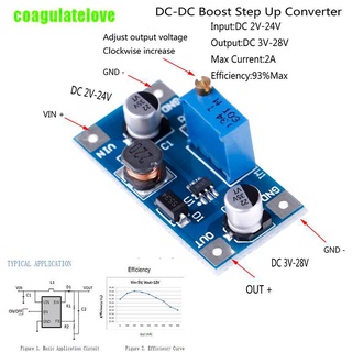 |ดี|พาวเวอร์ซัพพลาย 2a Dc-Dc Boost Step Up 2V-24V เป็น 3V 5V 6V 9V 12V 19V