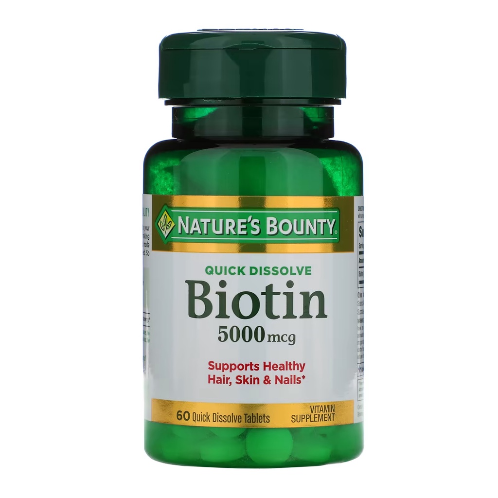 ภาพสินค้าพร้อมส่ง  Nature's Bounty, Biotin, 1,000 mcg/5000 mcg/10,000 mcg, จากร้าน superying_is14 บน Shopee ภาพที่ 3