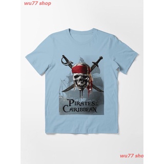 New Pirates Of The Caribbean T-Shirt เสื้อยืด ดพิมพ์ลาย ดผ้าเด้ง คอกลม cotton แฟชั่น discount Unisex