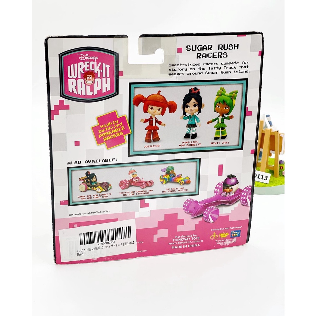 โมเดลวาเนโลปี้-ใหม่ในแพ็ค-disney-wreck-it-ralph-sugar-rush-racer-figure-ลิขสิทธิ์แท้-ของสะสมมือสองญี่ปุ่น