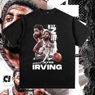 2022 NBA Nets Kyrie Irving Fan เสื้อยืดแขนสั้นเสื้อกีฬาคอกลมวินเทจ Casual Tee S-5XL