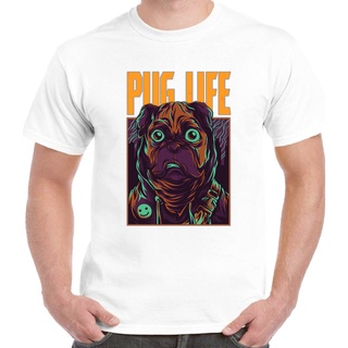 เสื้อยืด พิมพ์ลาย Pug Life แบบสร้างสรรค์ เป็นมิตรกับสิ่งแวดล้อม DiyS-5XL