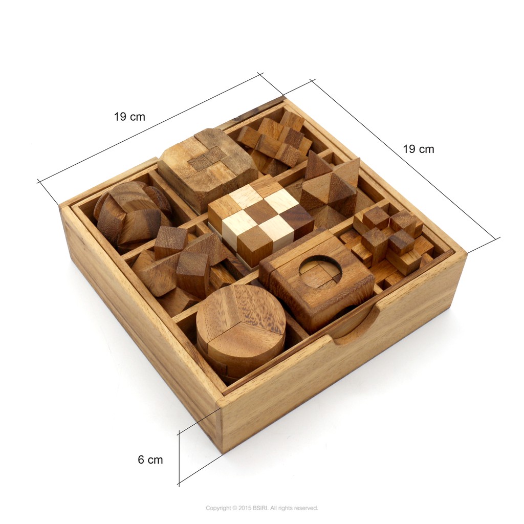 ชุดเกมไม้-9-ชิ้น-9-game-in-a-wooden-box-เกมส์ไม้บริหารสมอง-เกมไม้ปริศนา-เกมฝึกสมอง-wooden-puzzle-brain-teaser-puzzle