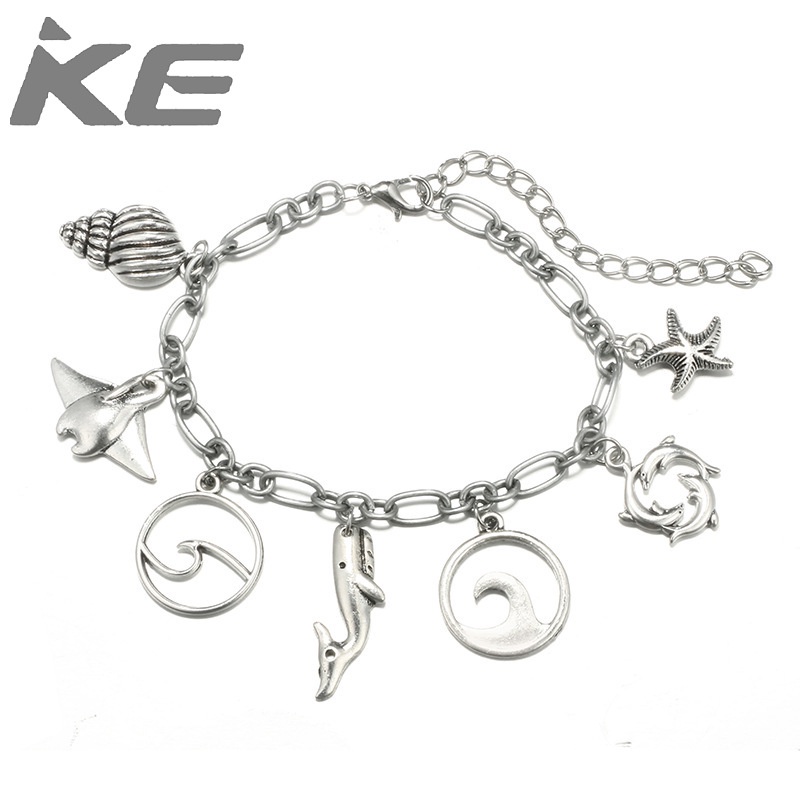 accessories-beach-turtle-elephant-dolphin-animal-pendant-alloy-single-anklet-for-girls-for-wom