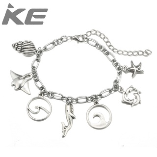 Accessories Beach Turtle Elephant Dolphin Animal Pendant Alloy Single Anklet for girls for wom