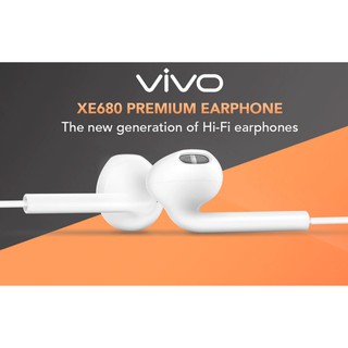 หูฟัง VIVO XE 680 หูฟังแท้ หูฟังเสียงดี Earphone หูฟัง Small Talk หูฟังวีโว่ หูฟังVIVOแท้ หูฟังไมโครโฟน
